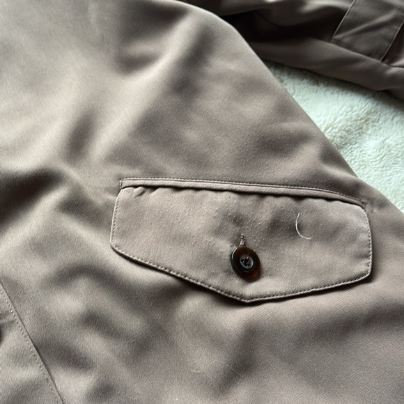 Vintage Taupe Sequance Blazer Jacket with Cropped Sleeves & Shoulder Pads - Picture 6 of 10